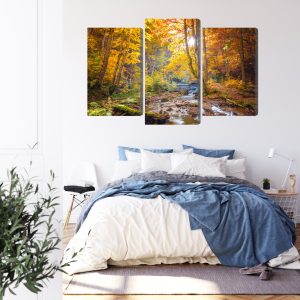 Peinture en plusieurs parties Paysage De Forêt D'automne 3D – Image 3