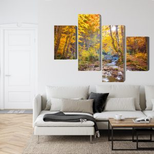 Peinture en plusieurs parties Paysage De Forêt D'automne 3D – Image 6