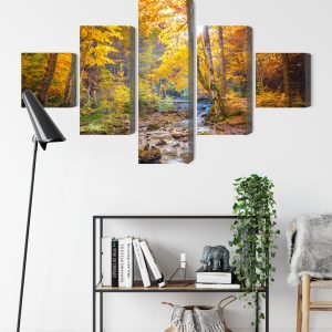 Peinture en plusieurs parties Paysage De Forêt D'automne 3D – Image 9