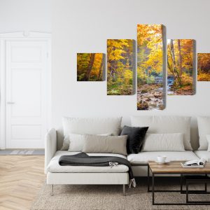 Peinture en plusieurs parties Paysage De Forêt D'automne 3D – Image 6