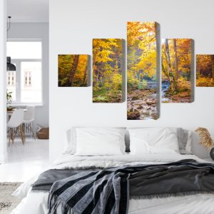 Peinture en plusieurs parties Paysage De Forêt D'automne 3D – Image 7