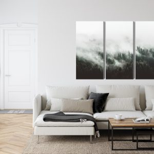 Peinture en plusieurs parties Paysage Forestier 3D Brumeux – Image 6