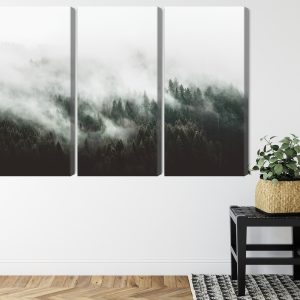 Peinture en plusieurs parties Paysage Forestier 3D Brumeux – Image 8