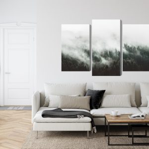 Peinture en plusieurs parties Paysage Forestier 3D Brumeux – Image 6