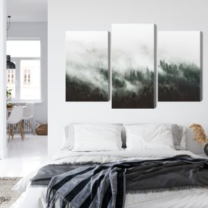 Peinture en plusieurs parties Paysage Forestier 3D Brumeux – Image 7