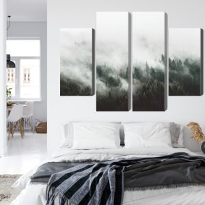Peinture en plusieurs parties Paysage Forestier 3D Brumeux – Image 7