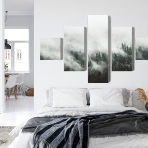 Peinture en plusieurs parties Paysage De Forêt Brumeuse 3D – Image 7