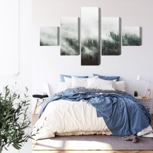 Peinture en plusieurs parties Paysage De Forêt Brumeuse 3D – Image 3