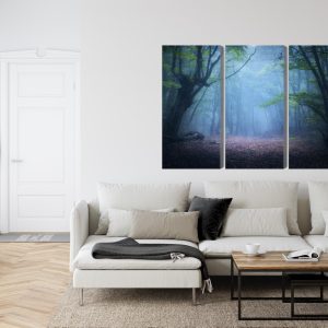 Peinture en plusieurs parties Paysage Forestier 3D Brumeux – Image 6