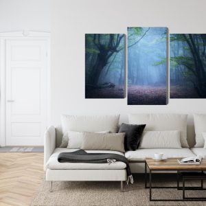 Peinture en plusieurs parties Paysage Forestier 3D Brumeux – Image 6