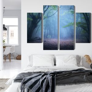 Peinture en plusieurs parties Paysage Forestier 3D Brumeux – Image 7