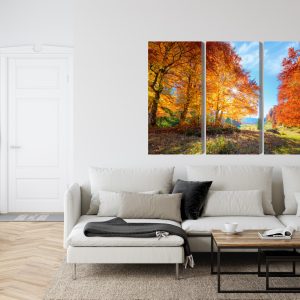 Peinture en plusieurs parties Arbres D'automne Colorés – Image 6