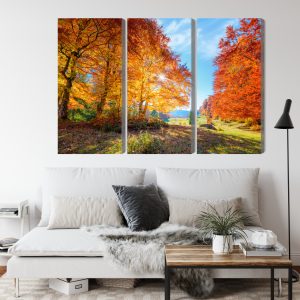 Peinture en plusieurs parties Arbres D'automne Colorés – Image 4