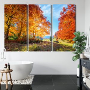 Peinture en plusieurs parties Arbres D'automne Colorés – Image 5
