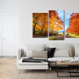Peinture en plusieurs parties Arbres D'automne Colorés – Image 6