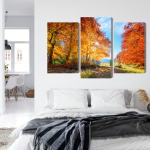 Peinture en plusieurs parties Arbres D'automne Colorés – Image 7