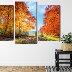 Peinture en plusieurs parties Arbres D'automne Colorés – Image 8
