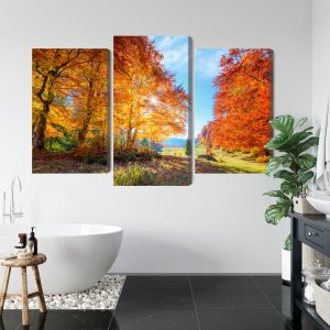Peinture en plusieurs parties Arbres D'automne Colorés – Image 5