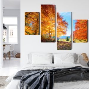 Peinture en plusieurs parties Arbres D'automne Colorés – Image 7