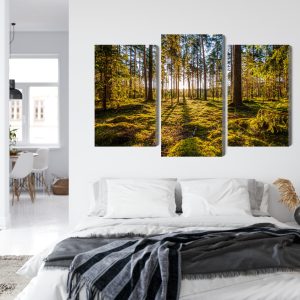 Peinture en plusieurs parties Paysage Forestier Ensoleillé 3D – Image 7