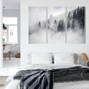 Peinture en plusieurs parties La Forêt Est Enveloppée De Brouillard – Image 7