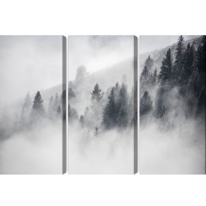 Peinture en plusieurs parties La Forêt Est Enveloppée De Brouillard – Image 2