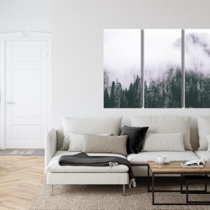 Peinture en plusieurs parties Une Forêt Enveloppée De Brouillard – Image 6