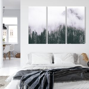 Peinture en plusieurs parties Une Forêt Enveloppée De Brouillard – Image 7