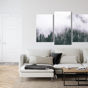Peinture en plusieurs parties Une Forêt Enveloppée De Brouillard – Image 6