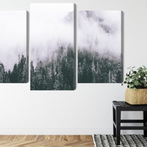 Peinture en plusieurs parties Une Forêt Enveloppée De Brouillard – Image 8