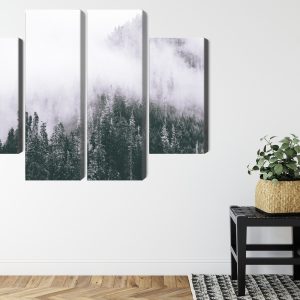 Peinture en plusieurs parties Une Forêt Enveloppée De Brouillard – Image 8