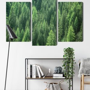 Peinture en plusieurs parties Vue 3D De La Forêt Verte – Image 9