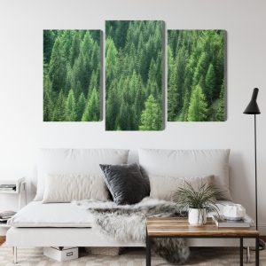 Peinture en plusieurs parties Vue 3D De La Forêt Verte – Image 4
