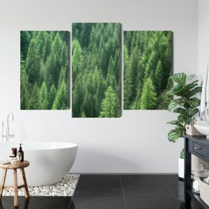 Peinture en plusieurs parties Vue 3D De La Forêt Verte – Image 5