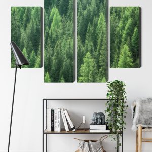 Peinture en plusieurs parties Vue 3D De La Forêt Verte – Image 9