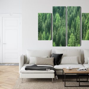 Peinture en plusieurs parties Vue 3D De La Forêt Verte – Image 6