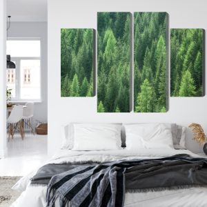 Peinture en plusieurs parties Vue 3D De La Forêt Verte – Image 7