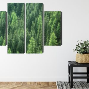 Peinture en plusieurs parties Vue 3D De La Forêt Verte – Image 8