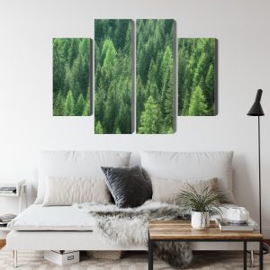 Peinture en plusieurs parties Vue 3D De La Forêt Verte – Image 4