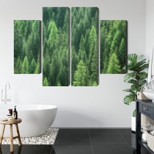 Peinture en plusieurs parties Vue 3D De La Forêt Verte – Image 5