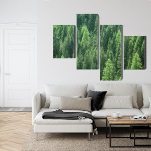 Peinture en plusieurs parties Vue 3D De La Forêt Verte – Image 6