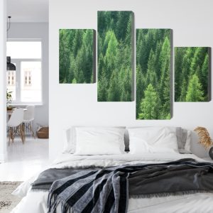 Peinture en plusieurs parties Vue 3D De La Forêt Verte – Image 7