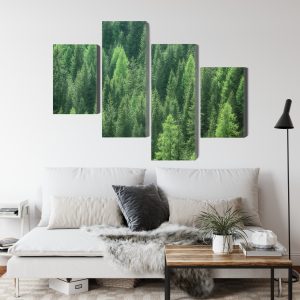 Peinture en plusieurs parties Vue 3D De La Forêt Verte – Image 4