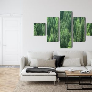 Peinture en plusieurs parties Vue 3D De La Forêt Verte – Image 6