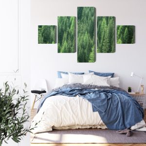 Peinture en plusieurs parties Vue 3D De La Forêt Verte – Image 3