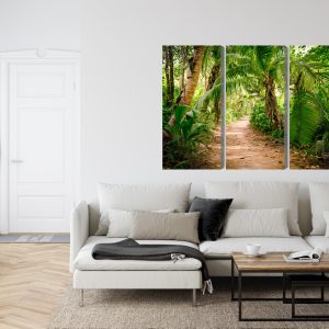 Peinture en plusieurs parties Chemin Dans Une Forêt Tropicale 3D – Image 6