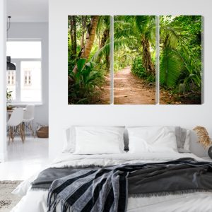 Peinture en plusieurs parties Chemin Dans Une Forêt Tropicale 3D – Image 7