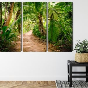 Peinture en plusieurs parties Chemin Dans Une Forêt Tropicale 3D – Image 8