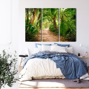 Peinture en plusieurs parties Chemin Dans Une Forêt Tropicale 3D – Image 3