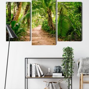 Peinture en plusieurs parties Chemin Dans Une Forêt Tropicale 3D – Image 9